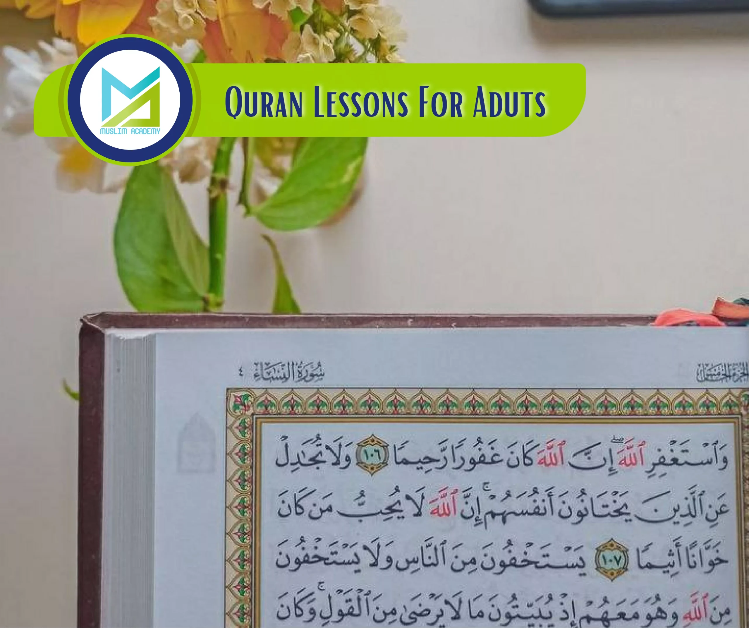 Quran Lessons For Adults, Muslim Academy