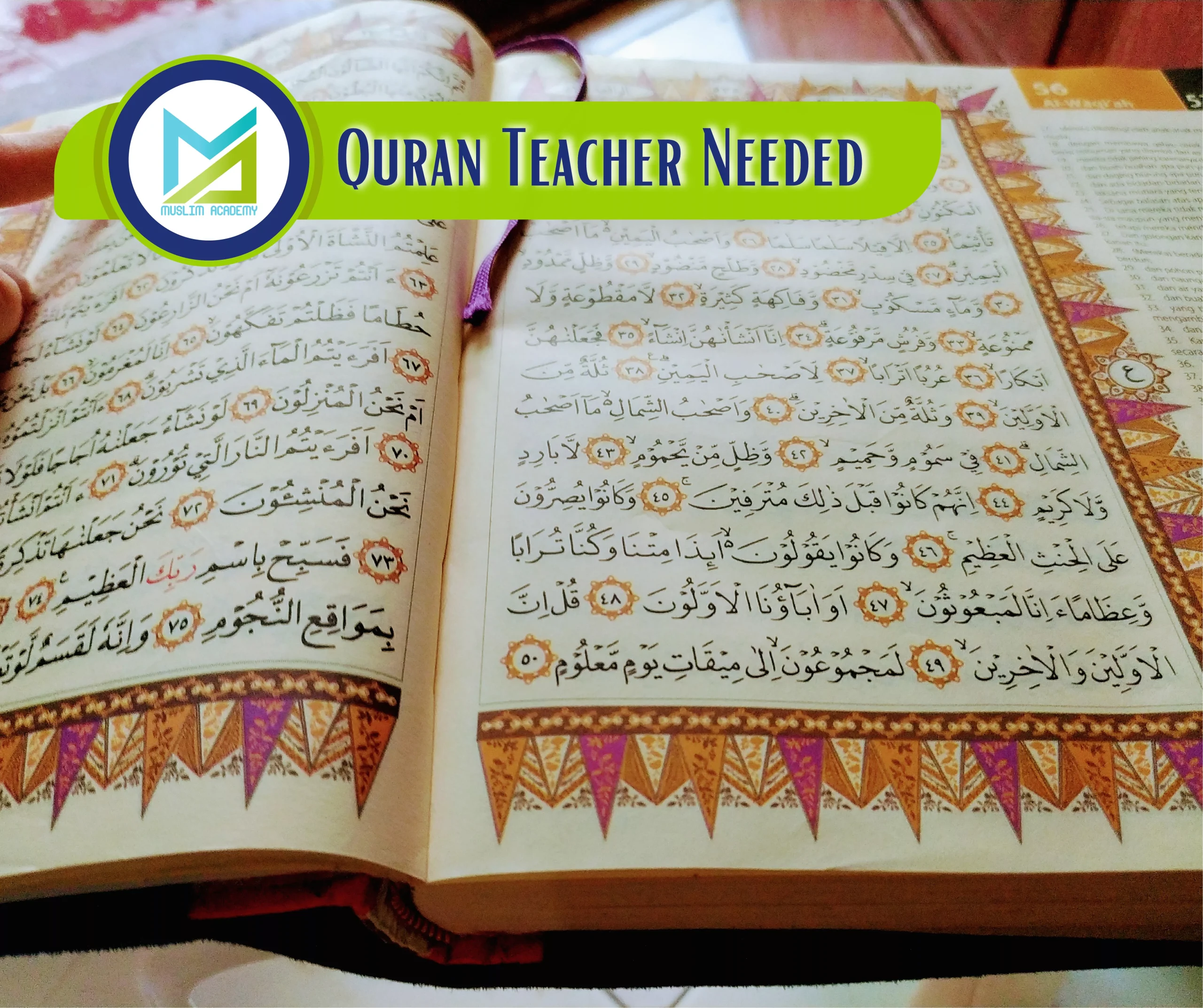 Quran Teacher Needed, Muslim Academy