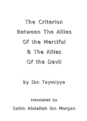 The Criterion Between the Allies of the Merciful & the Allies of the devil, Muslim Academy
